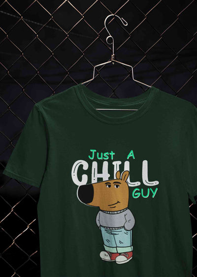 Just A Chill Guy Women Half Sleeves T-shirt- FunkyTeesClub