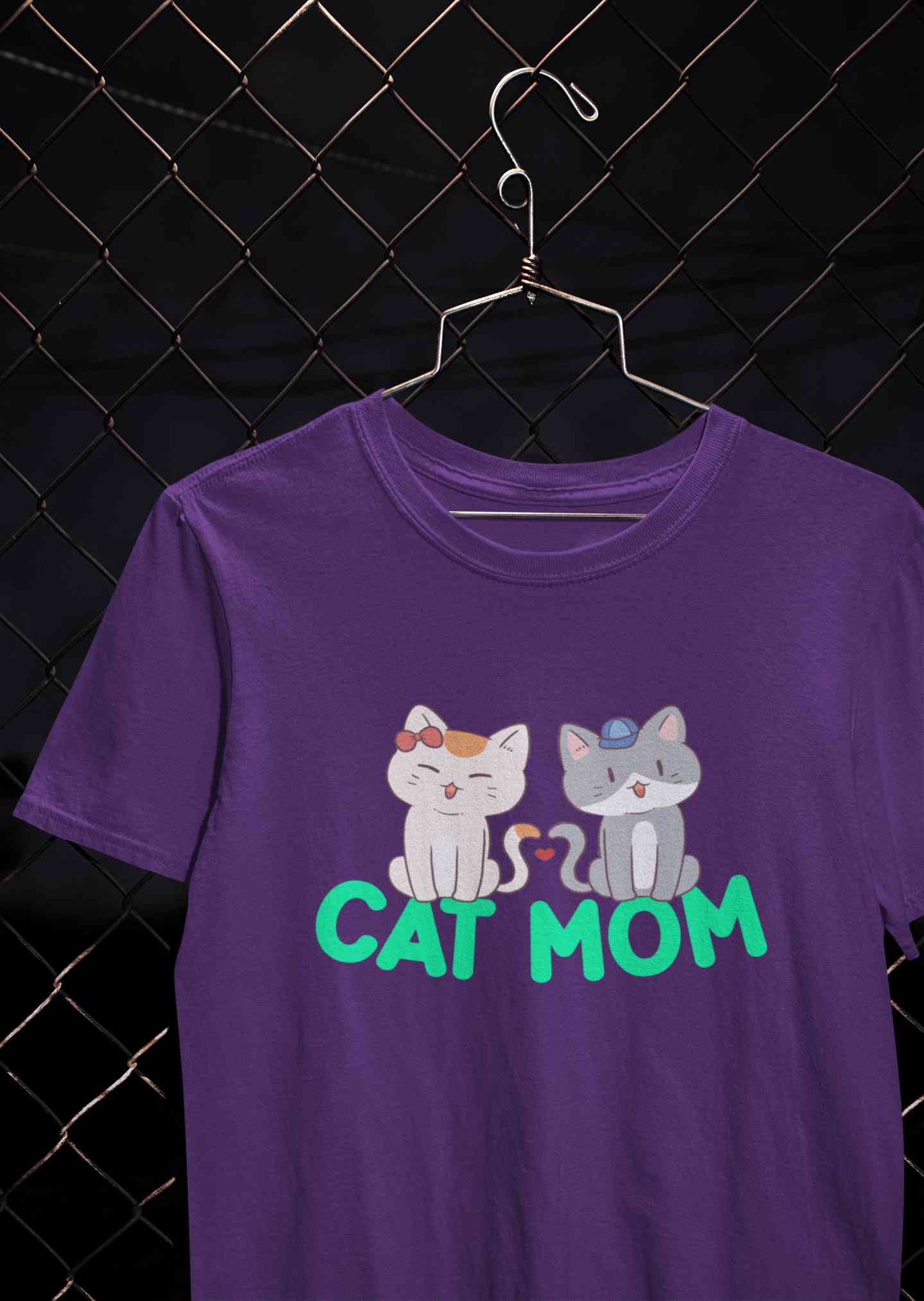 Cat Mom Women Half Sleeves T-shirt- FunkyTeesClub