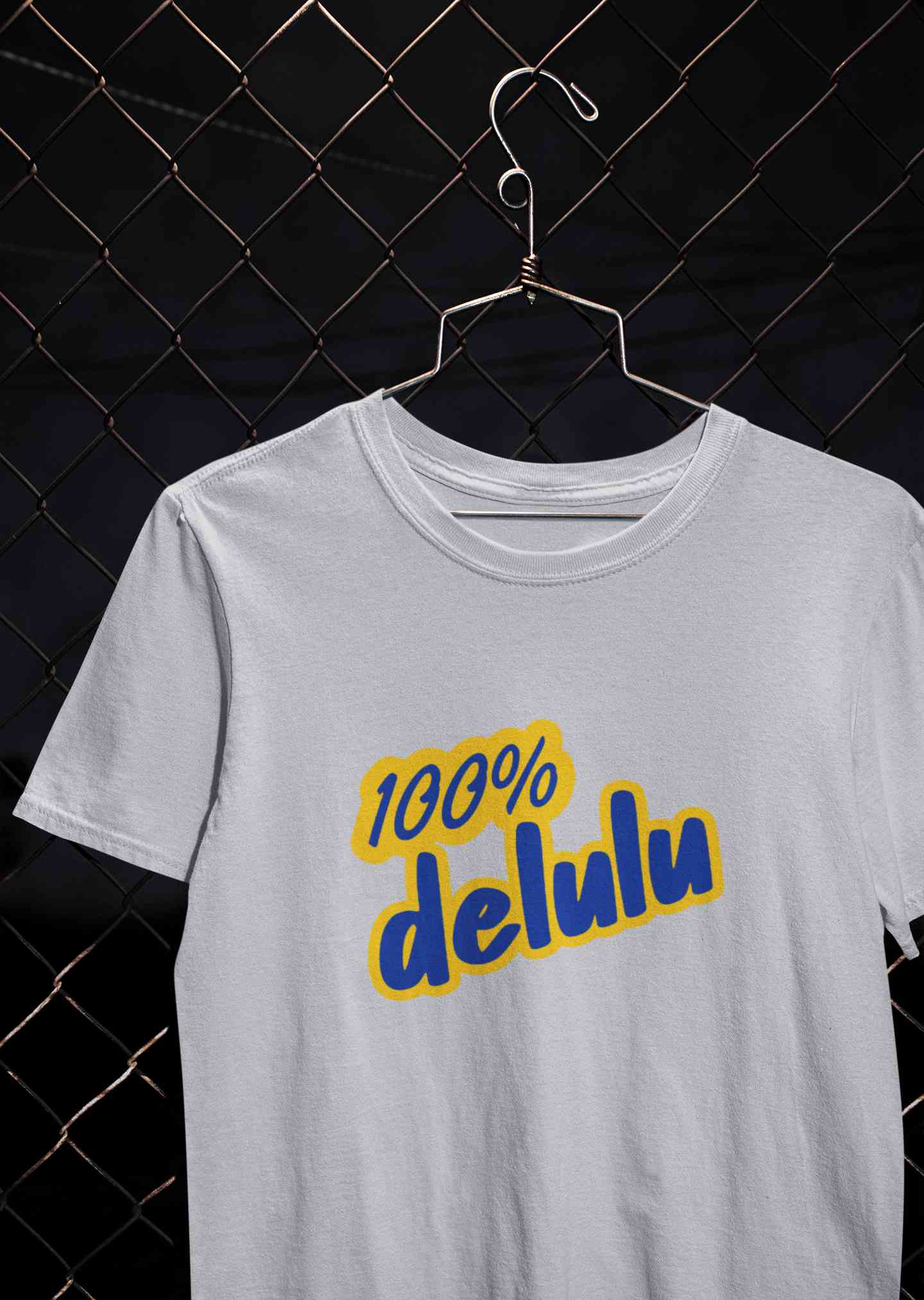 100% Delulu Mens Half Sleeves T-shirt- FunkyTeesClub