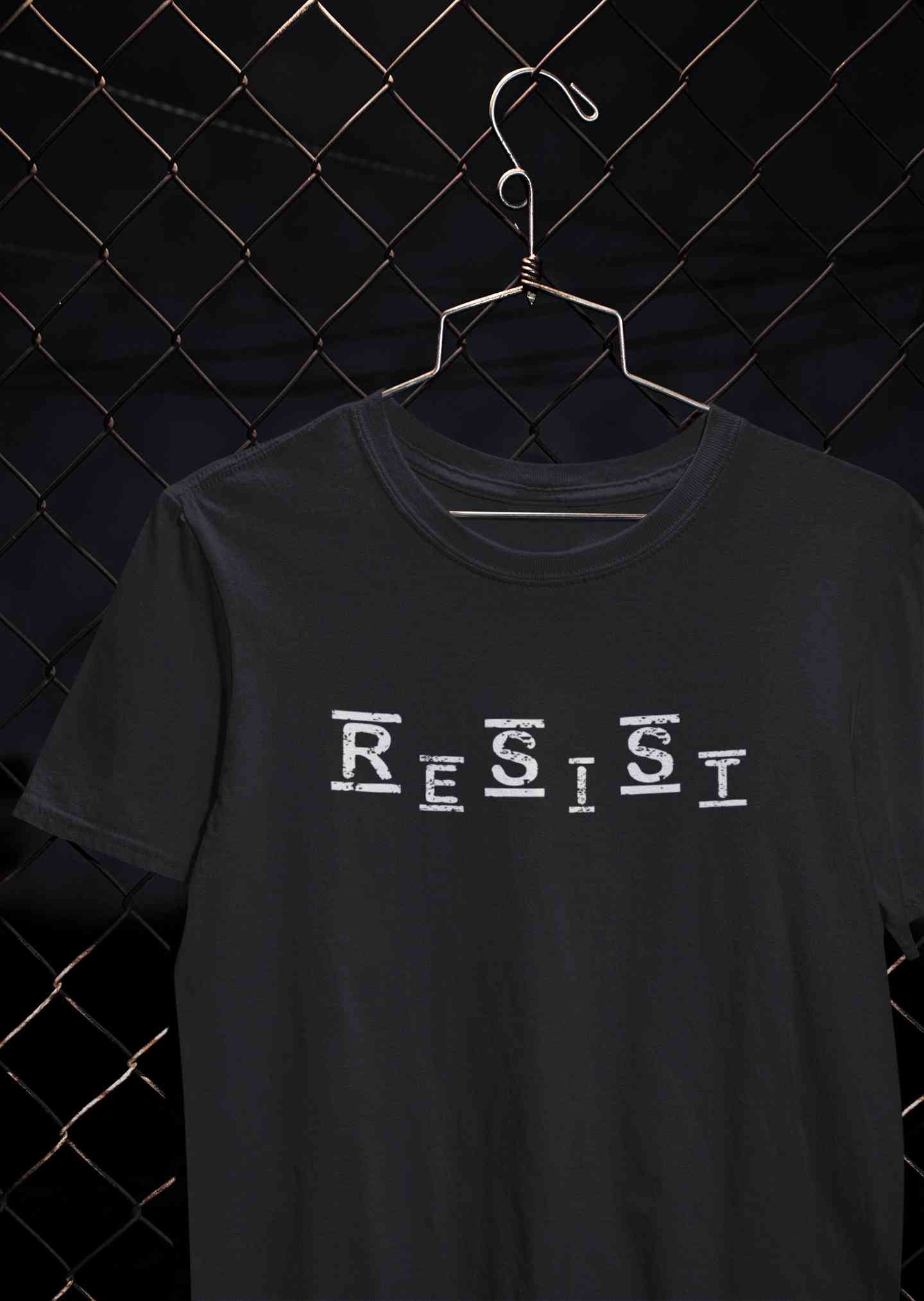 Resist Mens Half Sleeves T-shirt- FunkyTeesClub