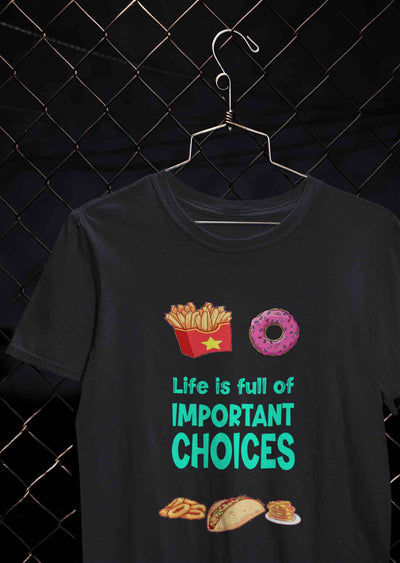 Sweet Choices Mens Half Sleeves T-shirt- FunkyTeesClub
