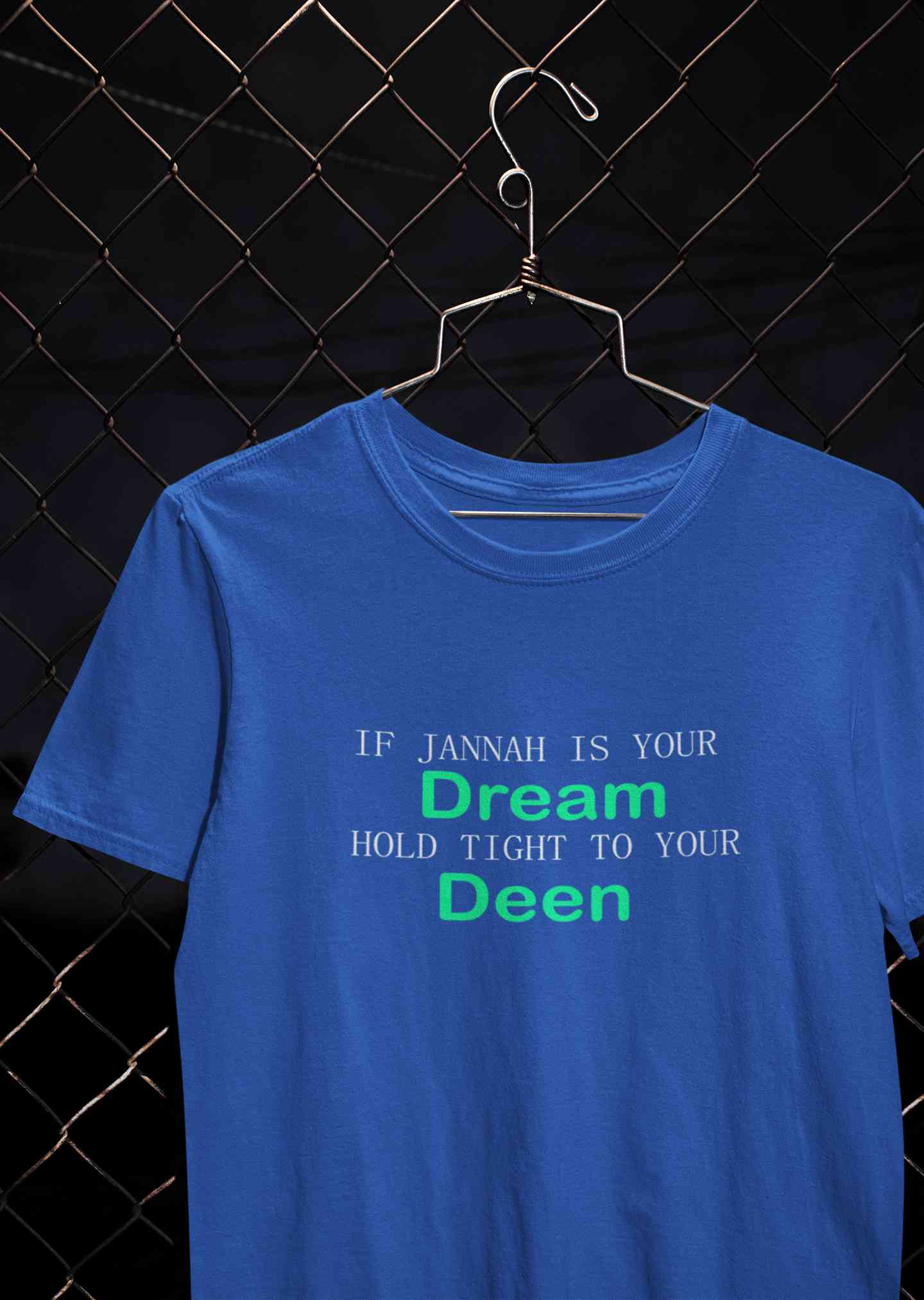 Islam Is My Deen Jannah Is My Dream Mens Half Sleeves T-shirt- FunkyTeesClub