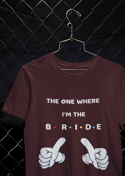 Here Comes The Bride Women Half Sleeves T-shirt- FunkyTeesClub