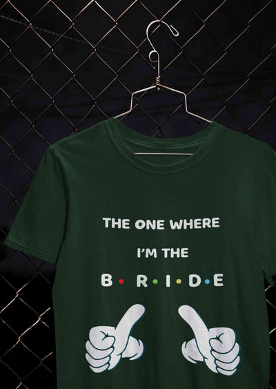Here Comes The Bride Women Half Sleeves T-shirt- FunkyTeesClub
