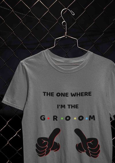I Am The Groom Mens Half Sleeves T-shirt- FunkyTeesClub