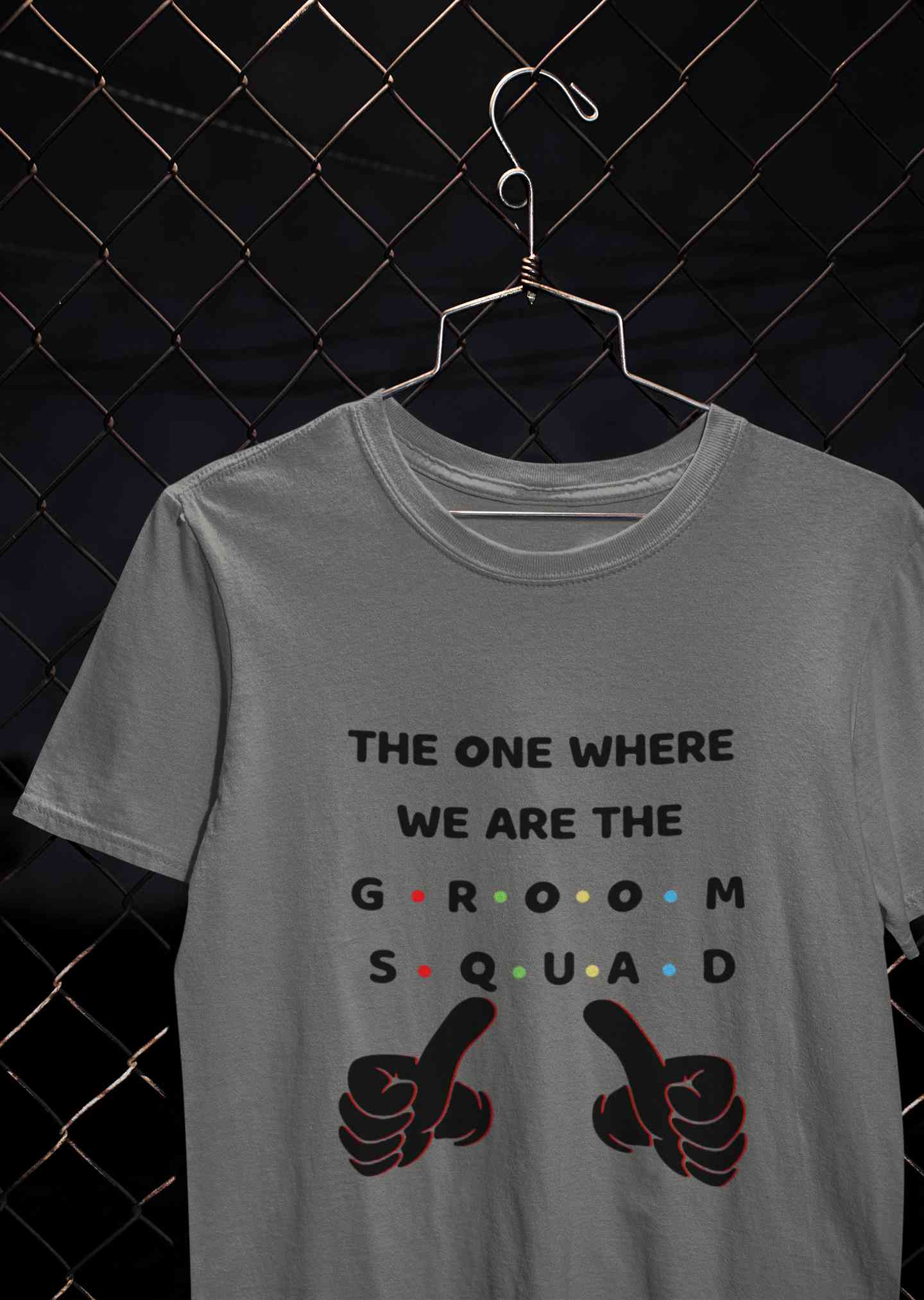 Groom Squad Mens Half Sleeves T-shirt- FunkyTeesClub
