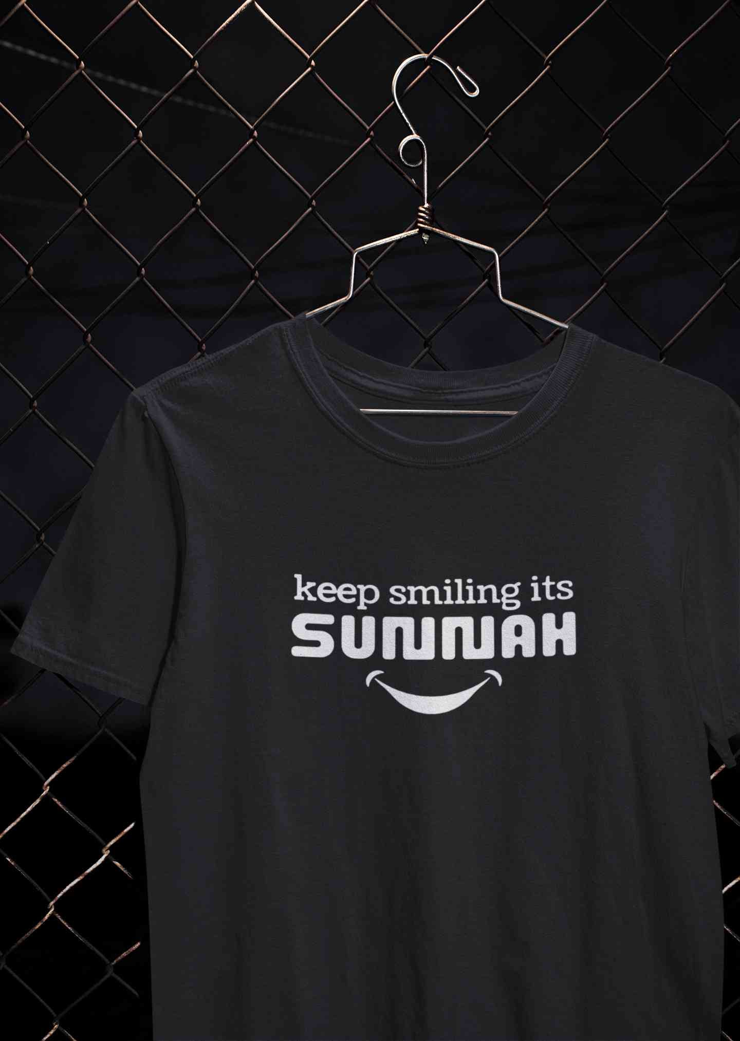 Keep Smiling Its Sunnah Mens Half Sleeves T-shirt- FunkyTeesClub