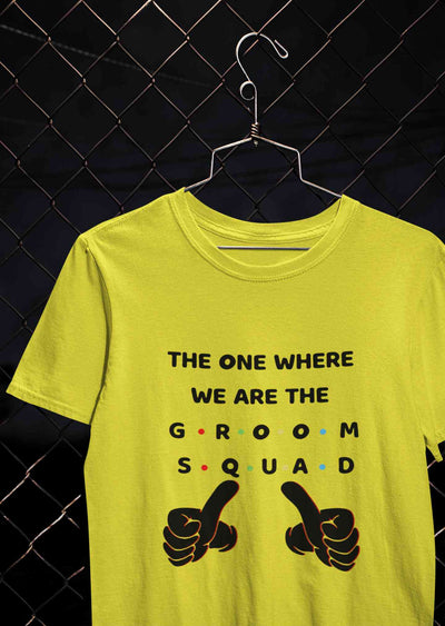 Groom Squad Women Half Sleeves T-shirt- FunkyTeesClub