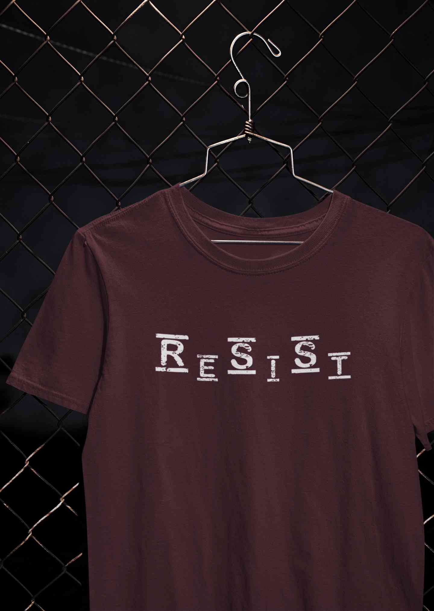 Resist Mens Half Sleeves T-shirt- FunkyTeesClub