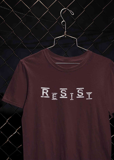 Resist Mens Half Sleeves T-shirt- FunkyTeesClub