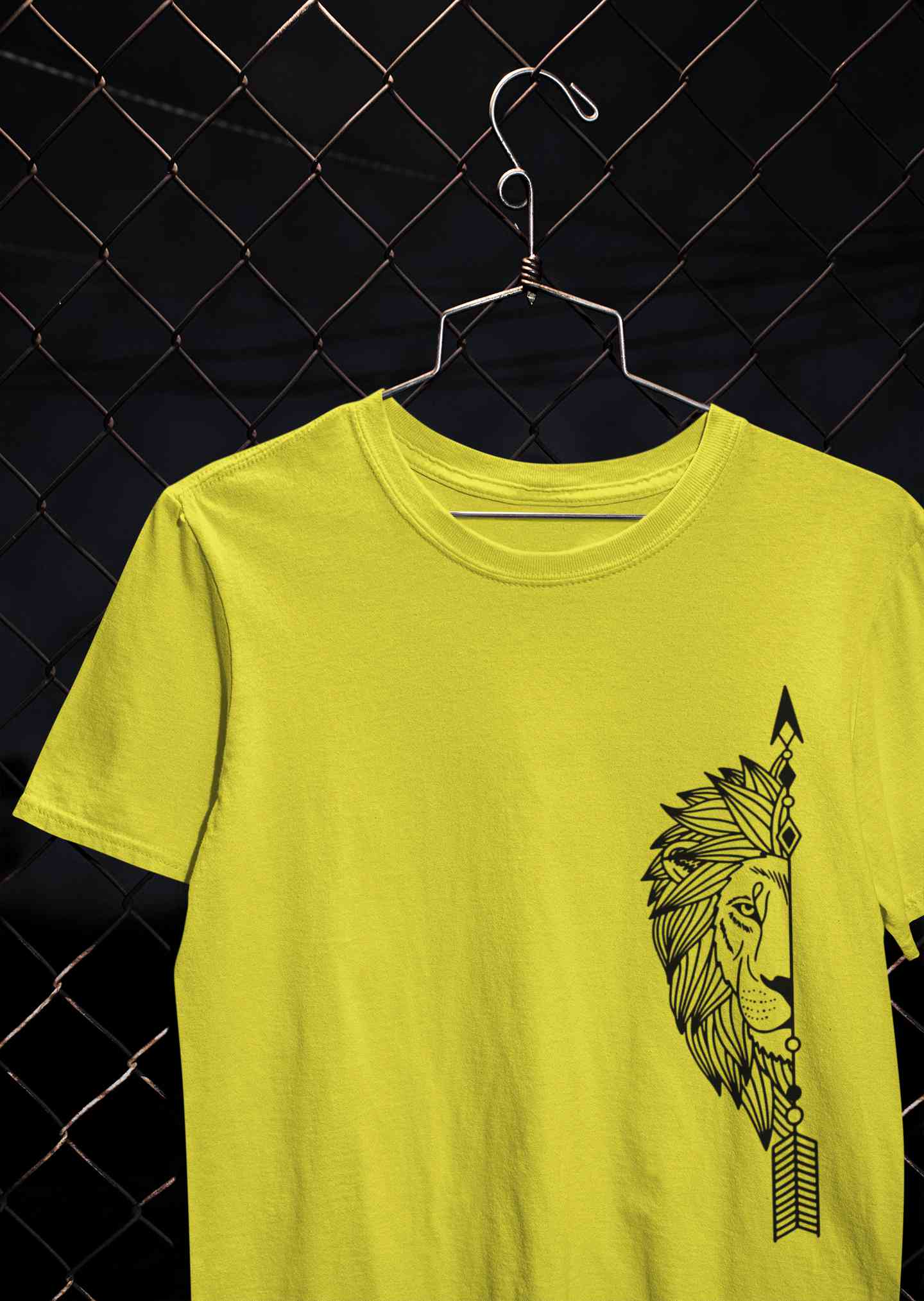 Lion and Lioness Couples Lovey Dovey Half Sleeves T-Shirts -FunkyTeesClub