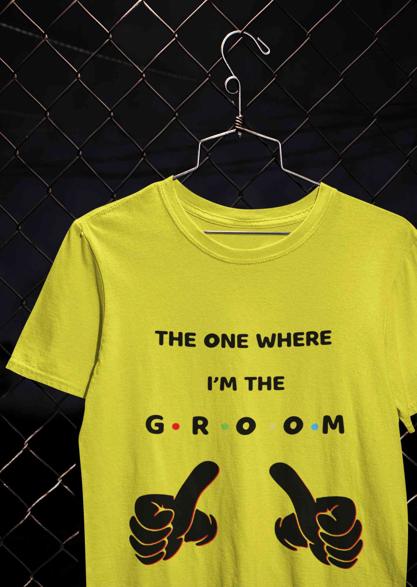 I Am The Groom Mens Half Sleeves T-shirt- FunkyTeesClub
