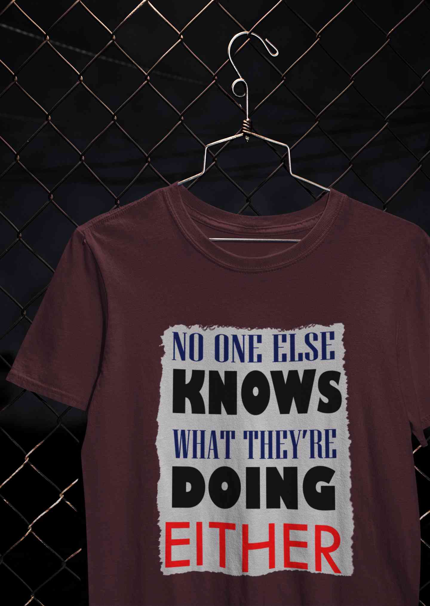 No One Knows Mens Half Sleeves T-shirt- FunkyTeesClub