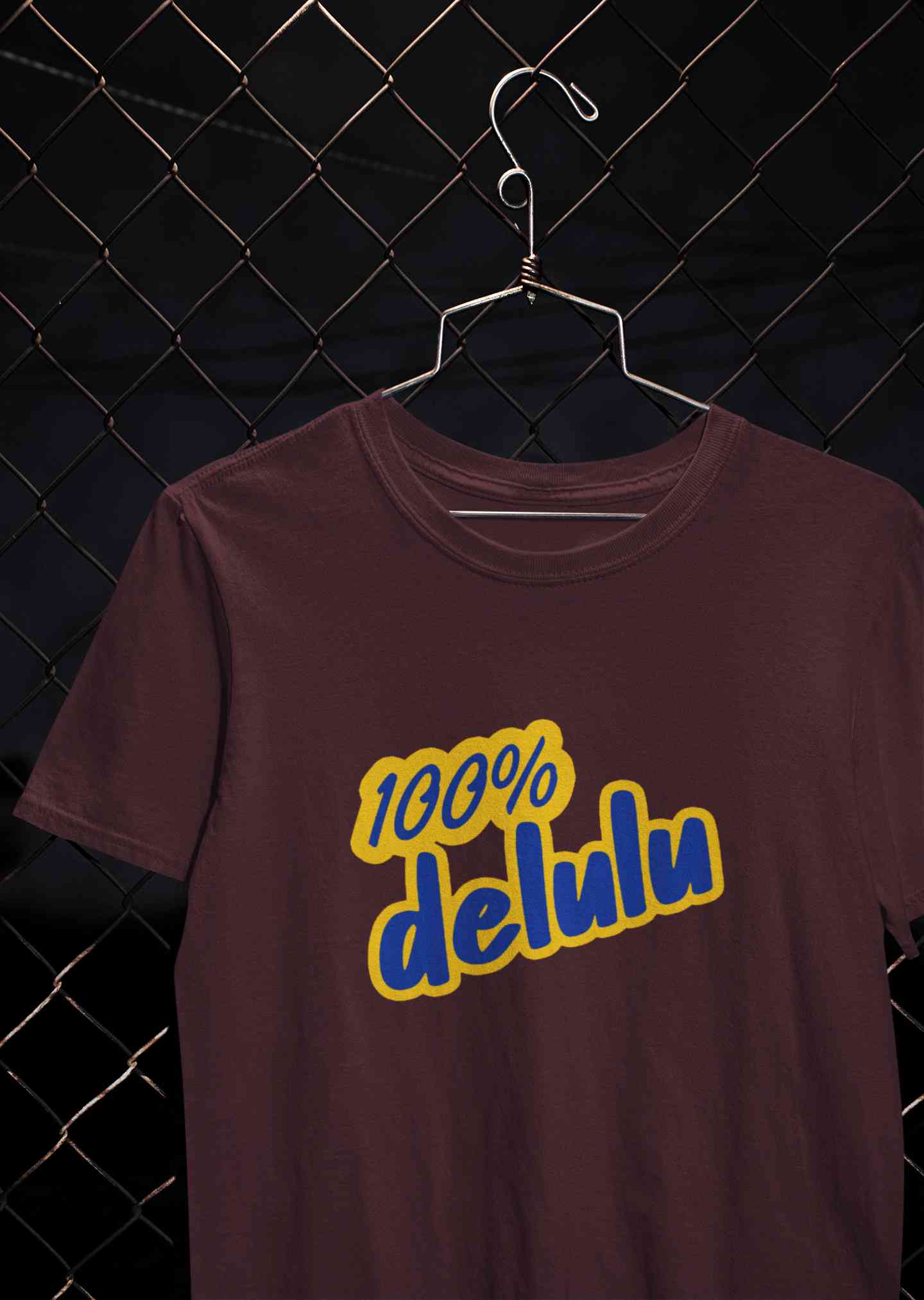 100% Delulu Mens Half Sleeves T-shirt- FunkyTeesClub