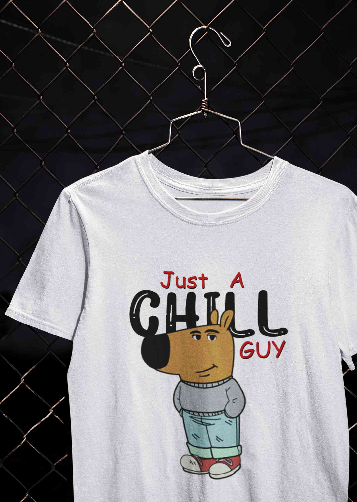 Just A Chill Guy Mens Half Sleeves T-shirt- FunkyTeesClub