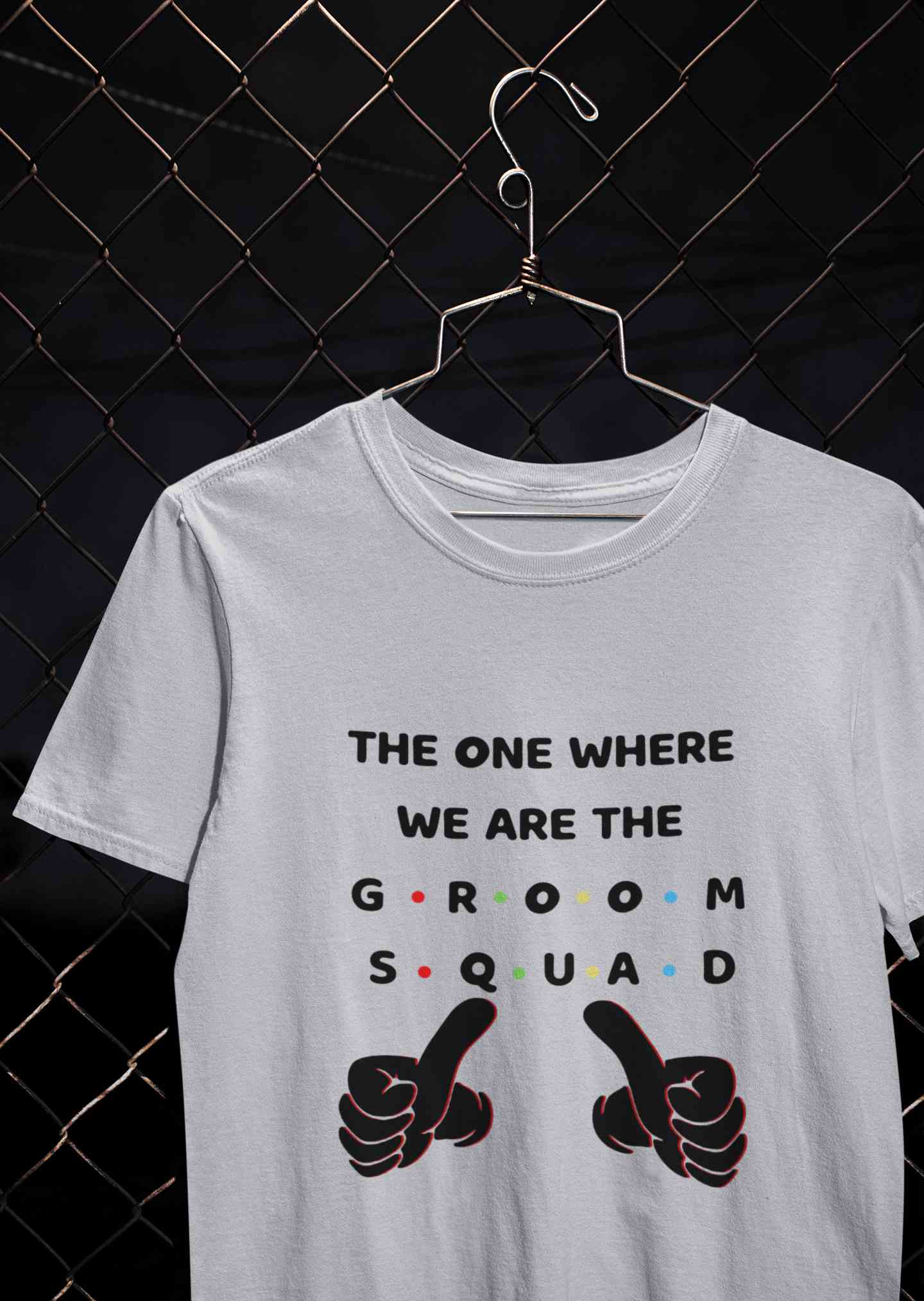 Groom Squad Mens Half Sleeves T-shirt- FunkyTeesClub