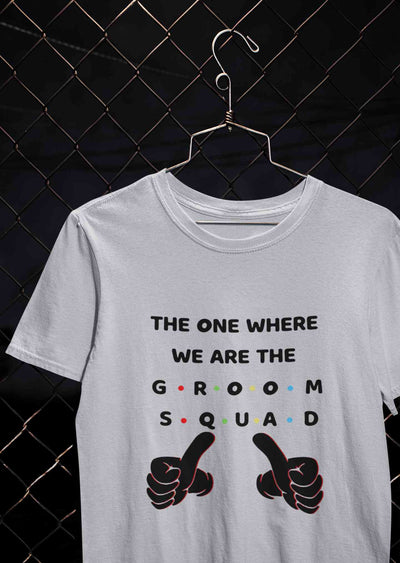 Groom Squad Women Half Sleeves T-shirt- FunkyTeesClub