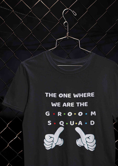 Groom Squad Women Half Sleeves T-shirt- FunkyTeesClub