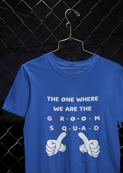Groom Squad Women Half Sleeves T-shirt- FunkyTeesClub