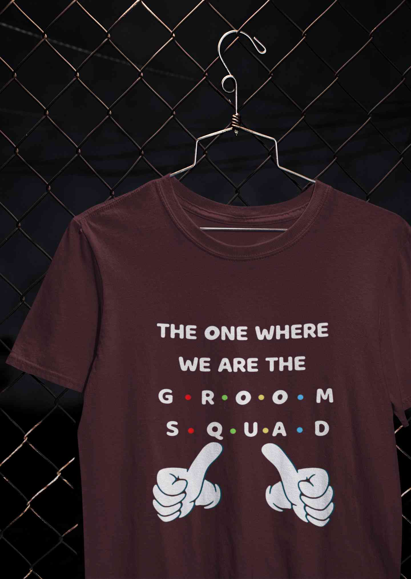Groom Squad Mens Half Sleeves T-shirt- FunkyTeesClub