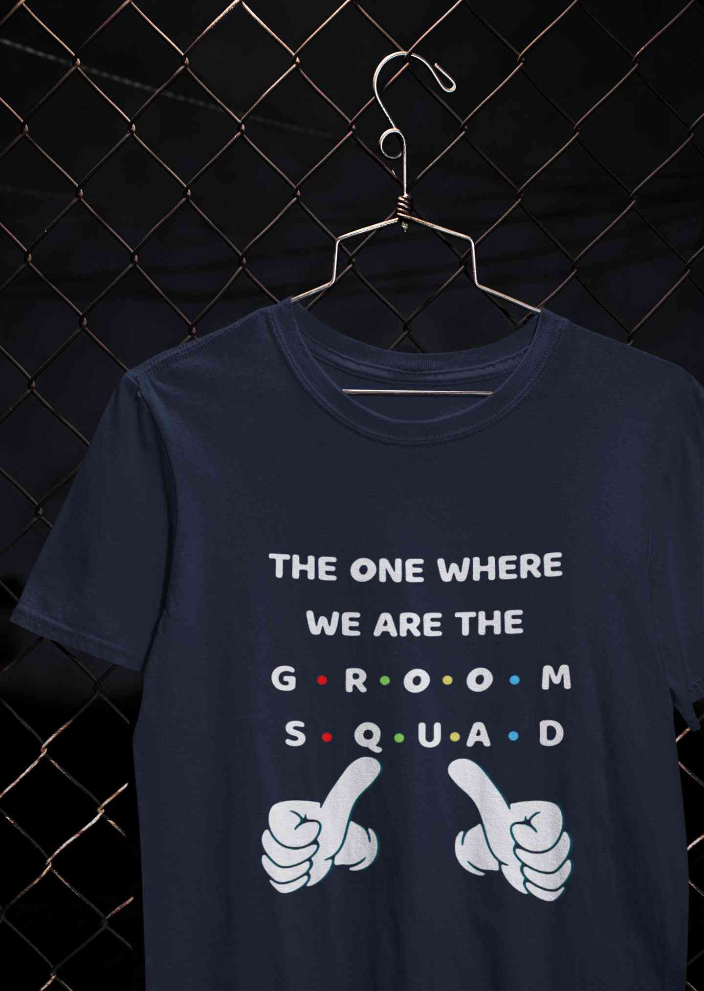 Groom Squad Mens Half Sleeves T-shirt- FunkyTeesClub