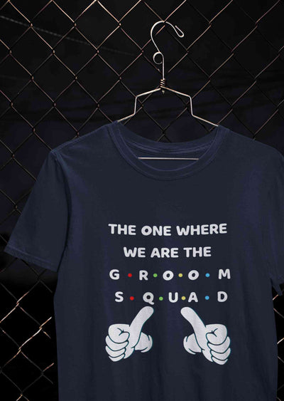 Groom Squad Women Half Sleeves T-shirt- FunkyTeesClub