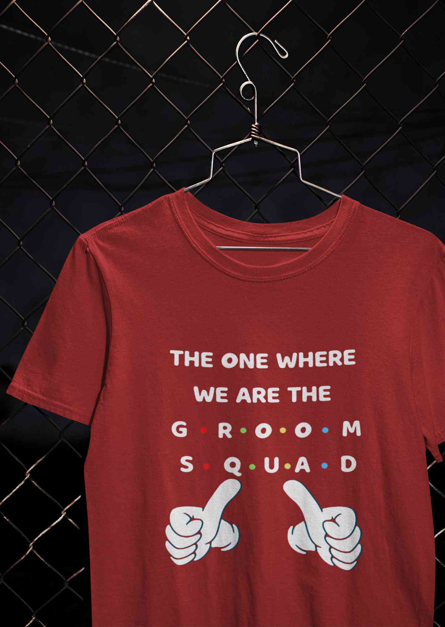 Groom Squad Mens Half Sleeves T-shirt- FunkyTeesClub