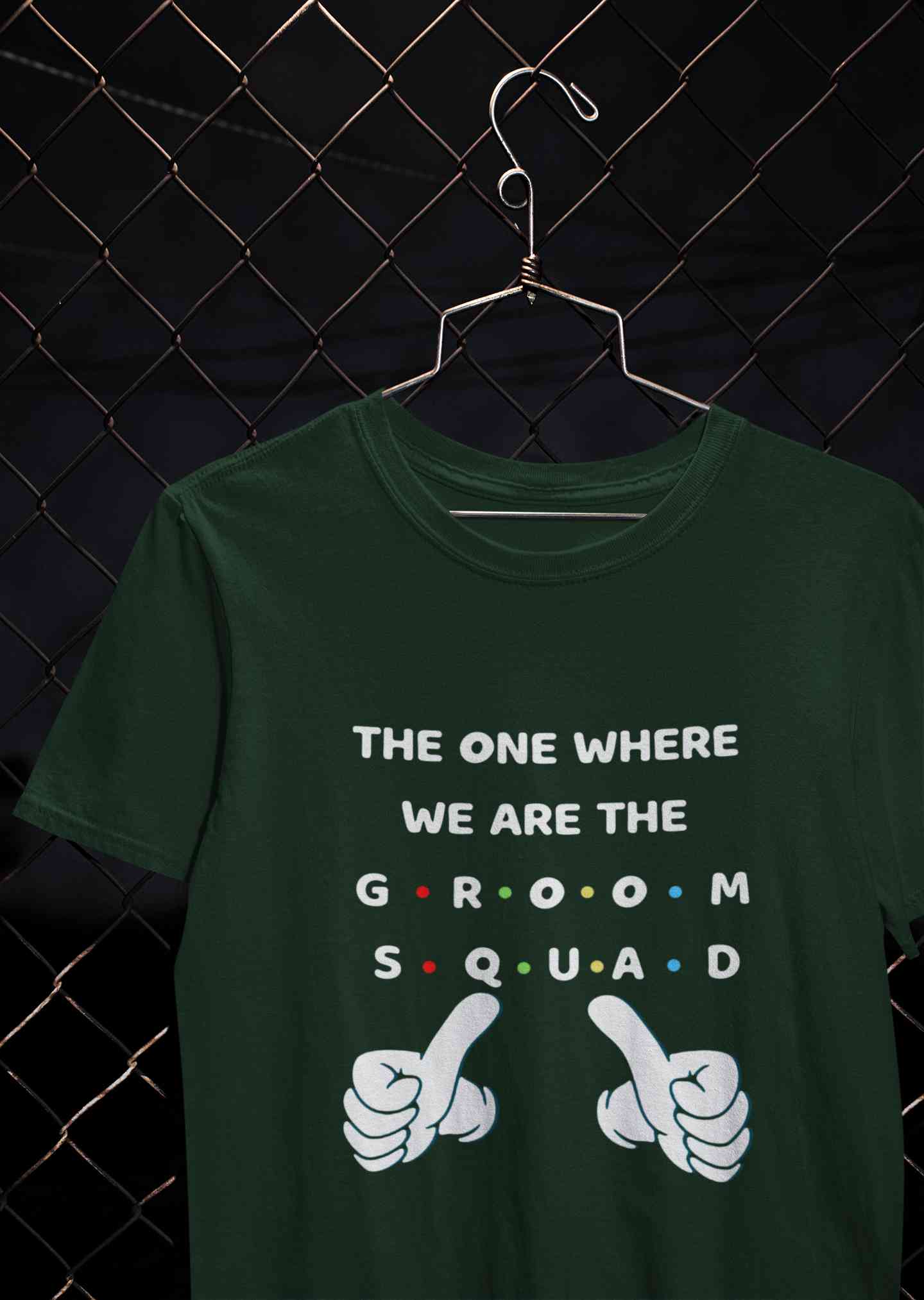 Groom Squad Mens Half Sleeves T-shirt- FunkyTeesClub
