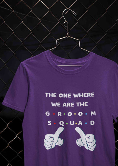 Groom Squad Women Half Sleeves T-shirt- FunkyTeesClub