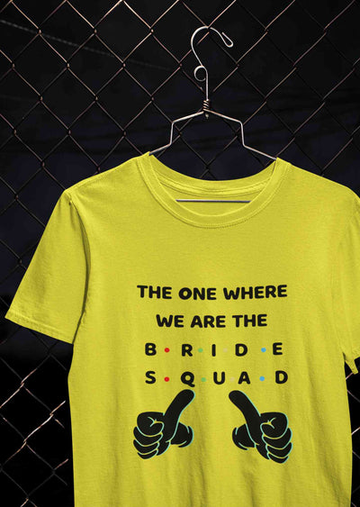 Bride Squad Mens Half Sleeves T-shirt- FunkyTeesClub