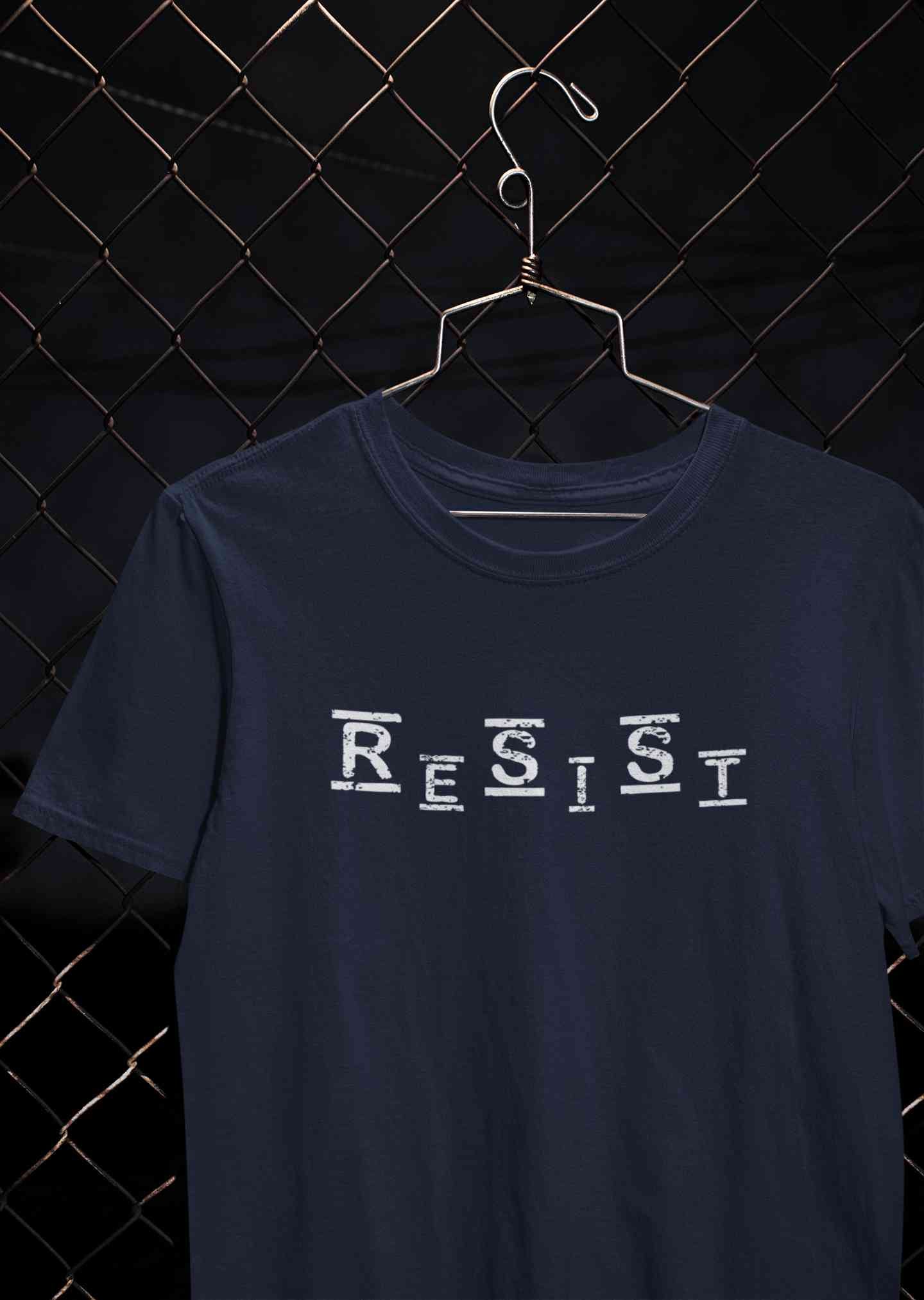 Resist Mens Half Sleeves T-shirt- FunkyTeesClub
