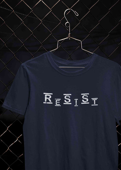 Resist Mens Half Sleeves T-shirt- FunkyTeesClub