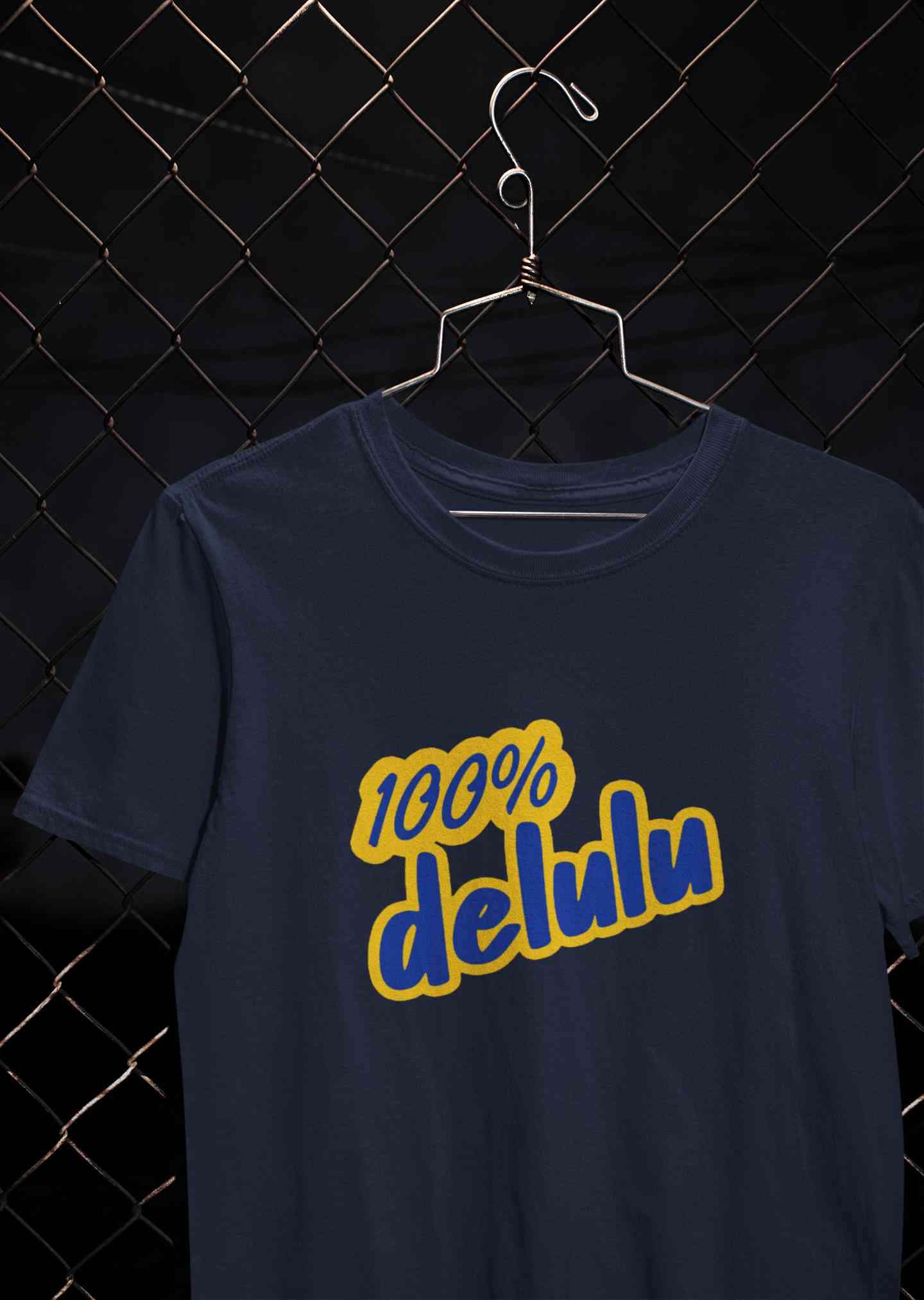 100% Delulu Mens Half Sleeves T-shirt- FunkyTeesClub