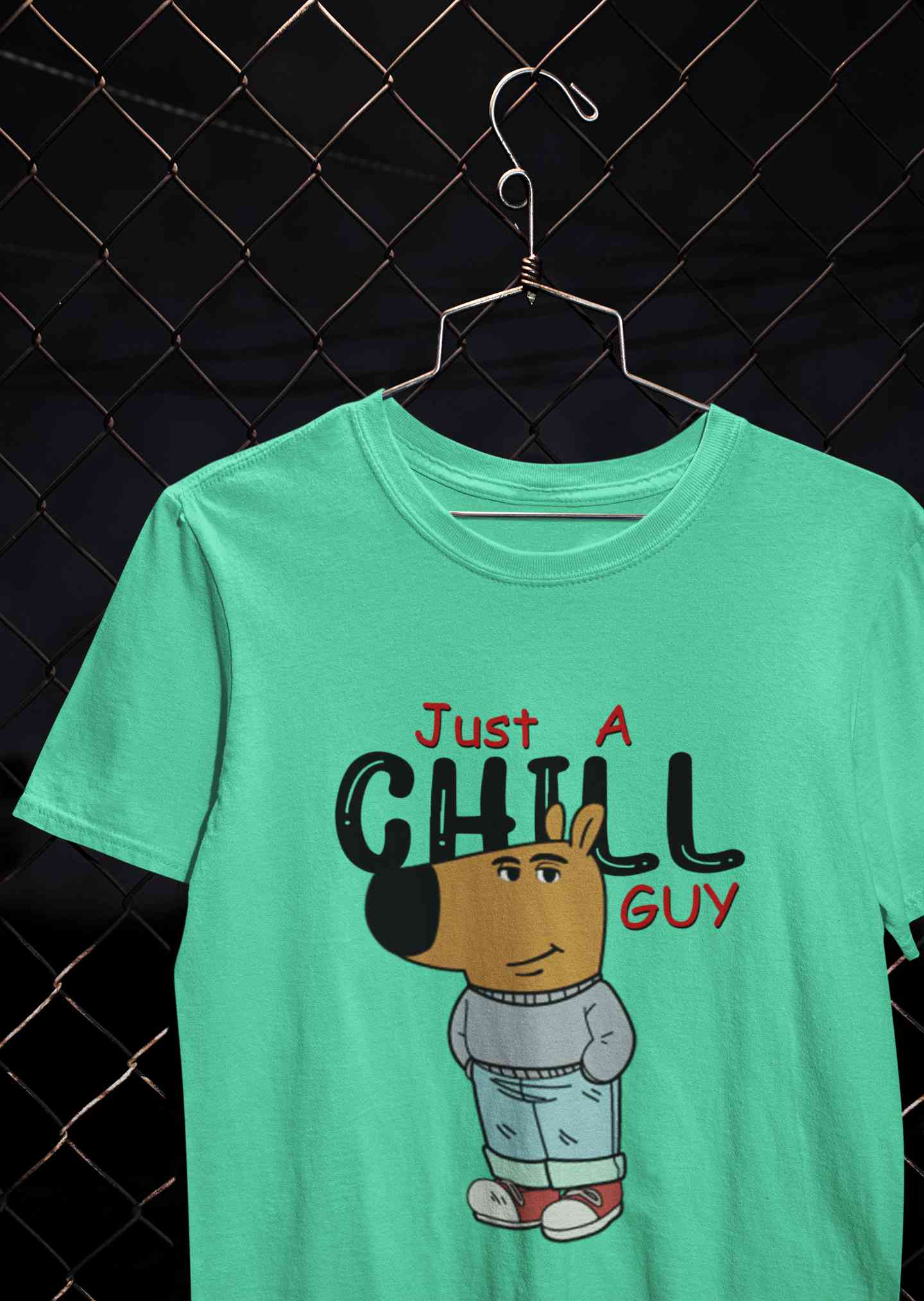 Just A Chill Guy Mens Half Sleeves T-shirt- FunkyTeesClub