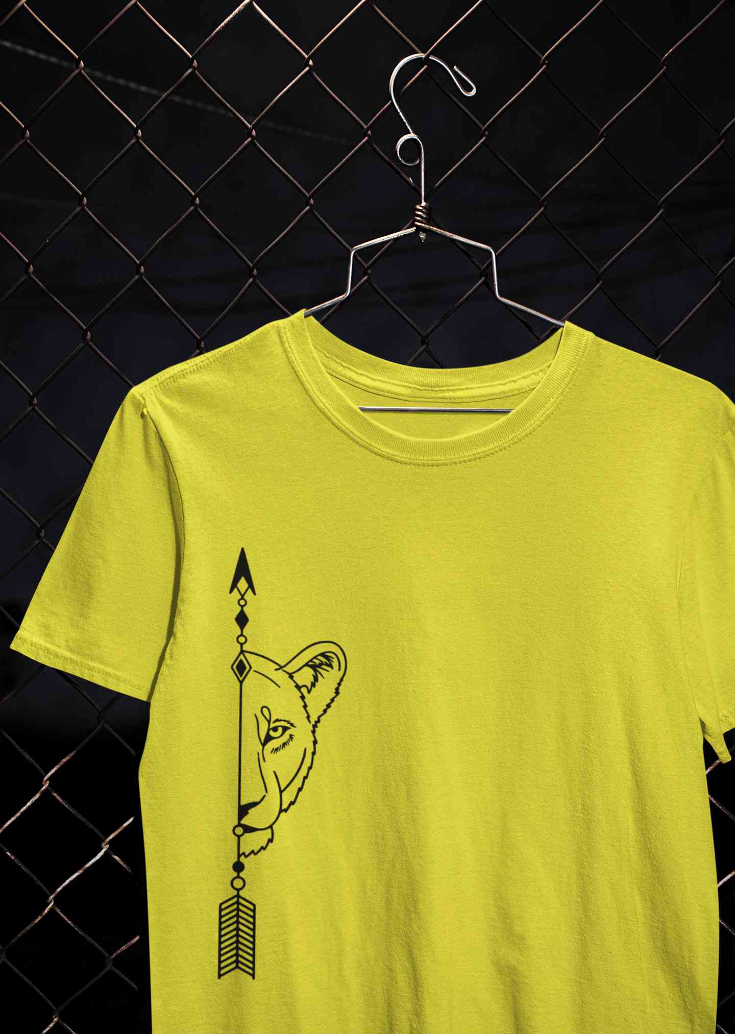 Lion and Lioness Couples Lovey Dovey Half Sleeves T-Shirts -FunkyTeesClub