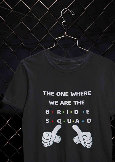 Bride Squad Mens Half Sleeves T-shirt- FunkyTeesClub