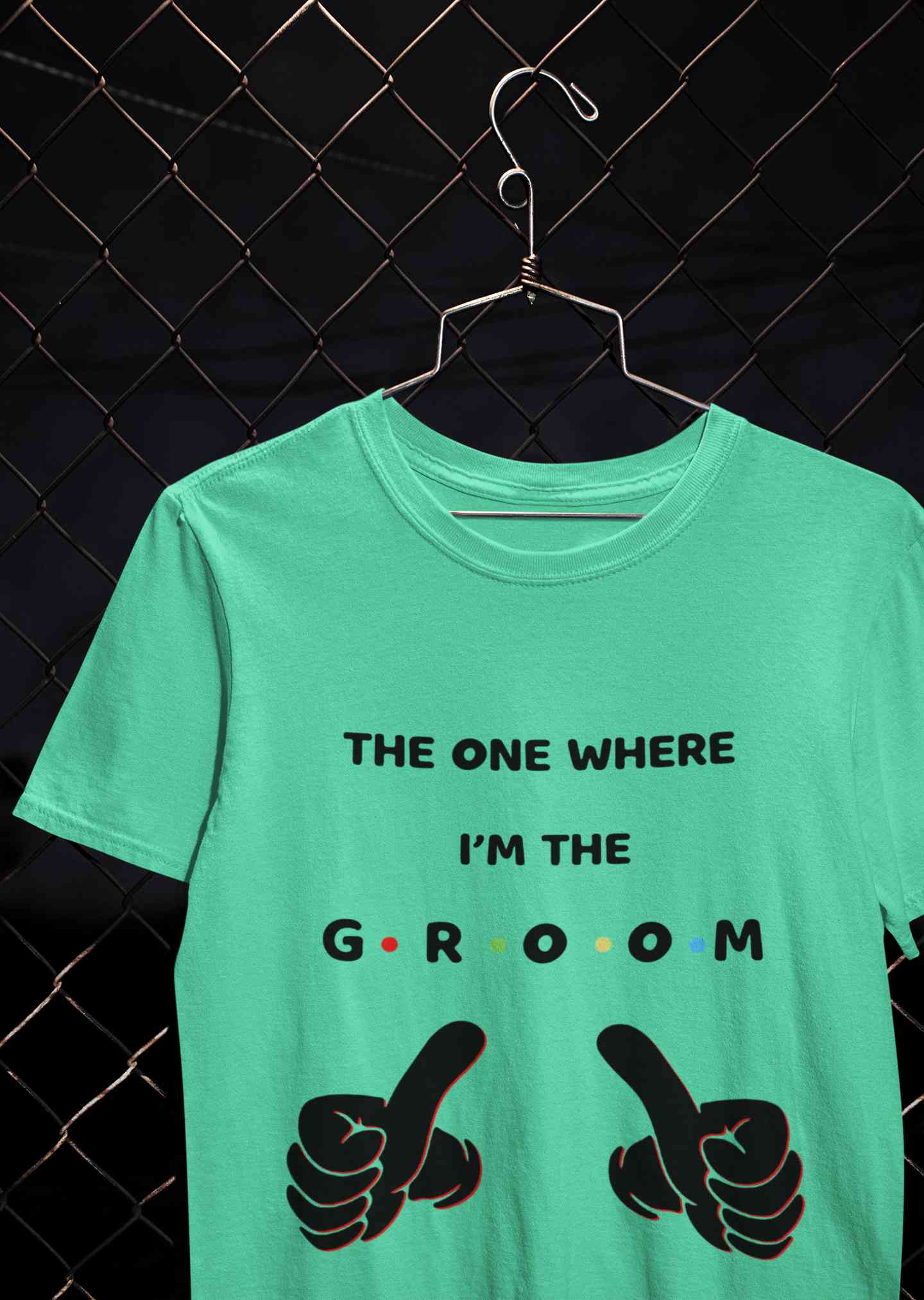 I Am The Groom Mens Half Sleeves T-shirt- FunkyTeesClub