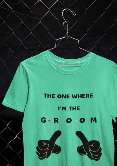 I Am The Groom Mens Half Sleeves T-shirt- FunkyTeesClub