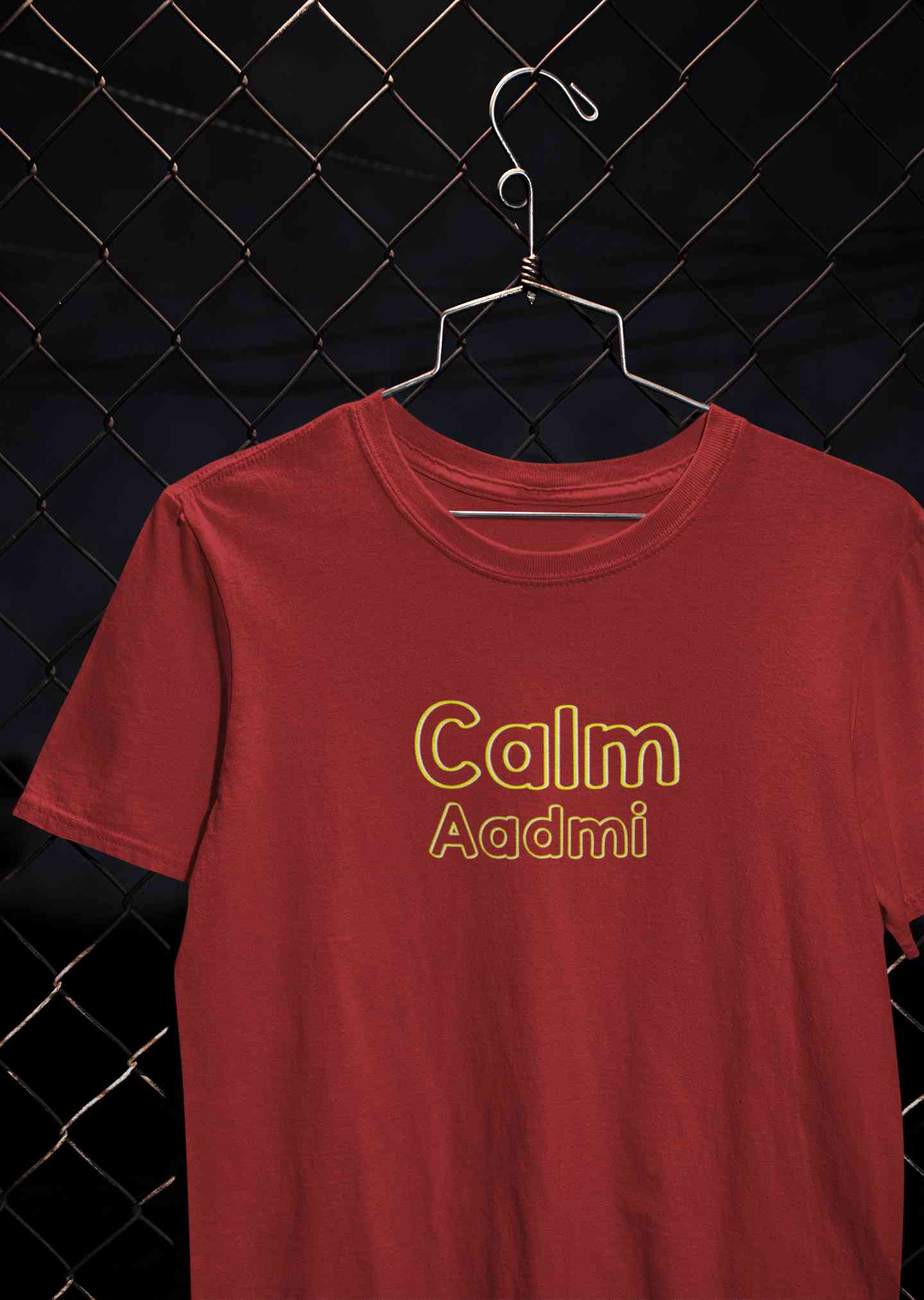 Calm Aadmi Kaleshi Aurat Lovey Dovey Couple Half Sleeves T-Shirts -FunkyTeesClub