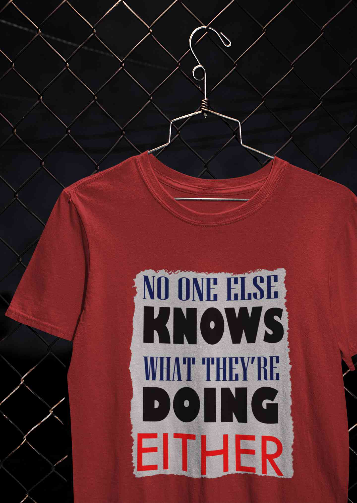 No One Knows Mens Half Sleeves T-shirt- FunkyTeesClub