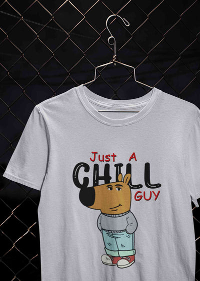 Just A Chill Guy Women Half Sleeves T-shirt- FunkyTeesClub