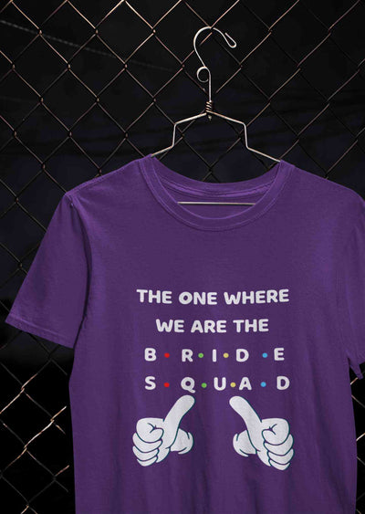 Bride Squad Women Half Sleeves T-shirt- FunkyTeesClub