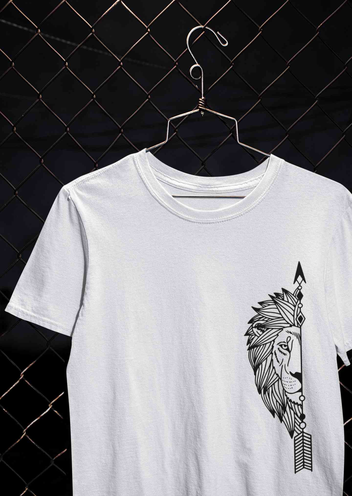 Lion and Lioness Couples Lovey Dovey Half Sleeves T-Shirts -FunkyTeesClub