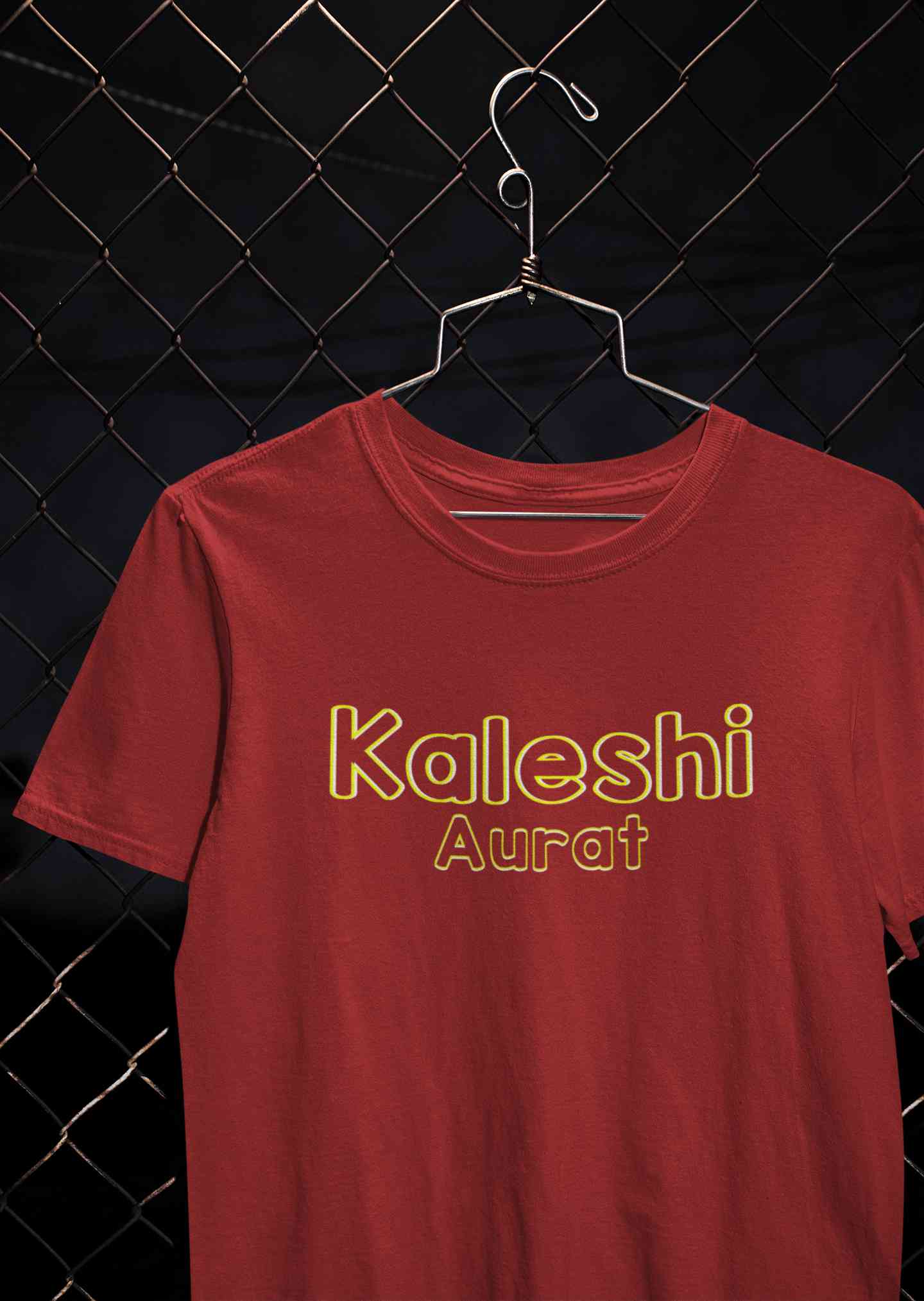 Calm Aadmi Kaleshi Aurat Lovey Dovey Couple Half Sleeves T-Shirts -FunkyTeesClub