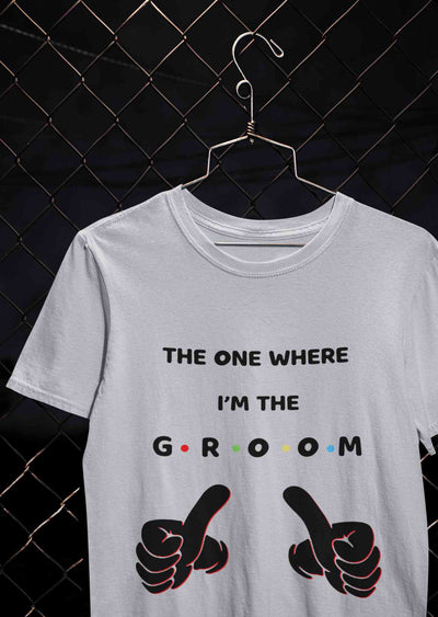 I Am The Groom Mens Half Sleeves T-shirt- FunkyTeesClub