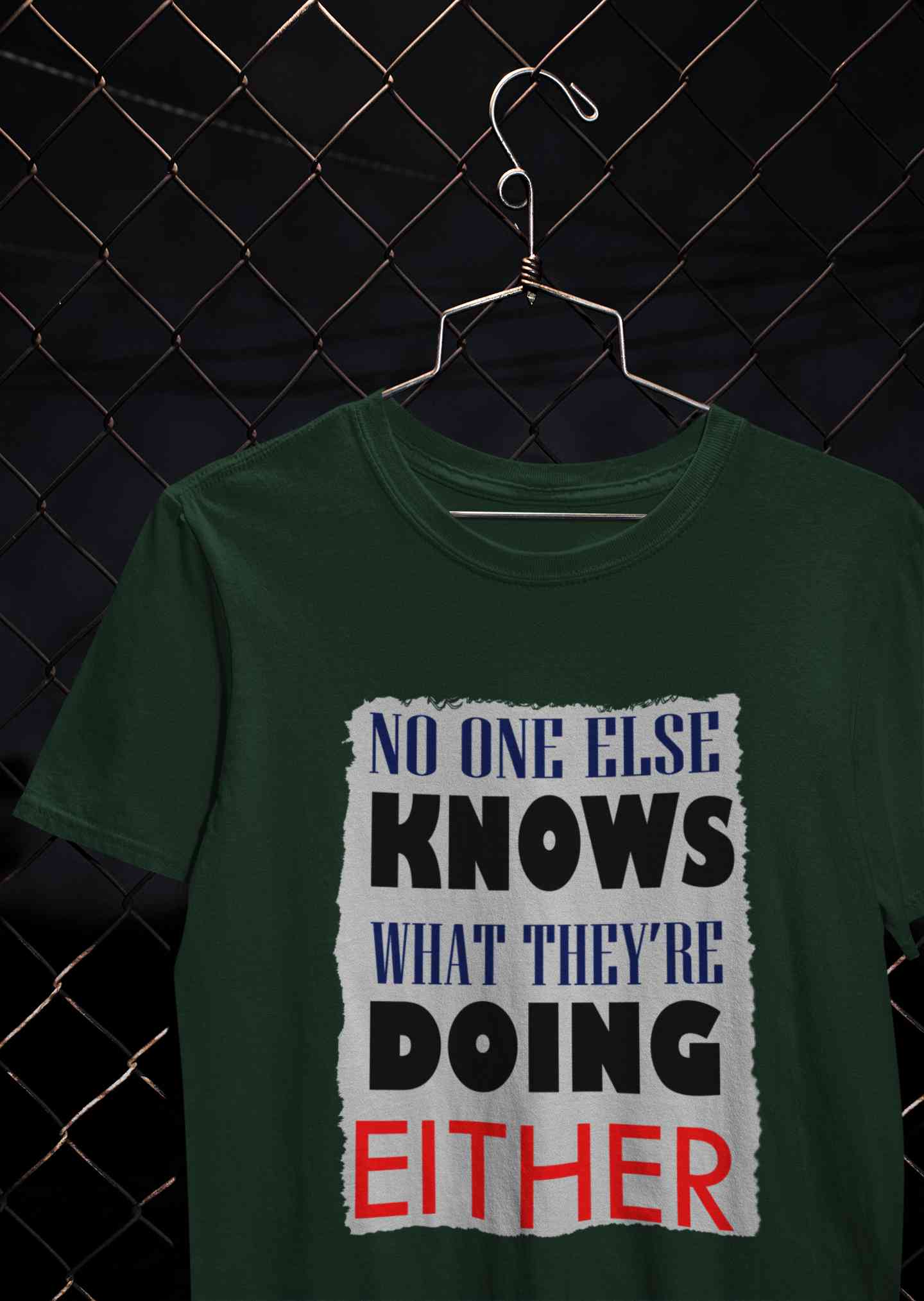 No One Knows Mens Half Sleeves T-shirt- FunkyTeesClub