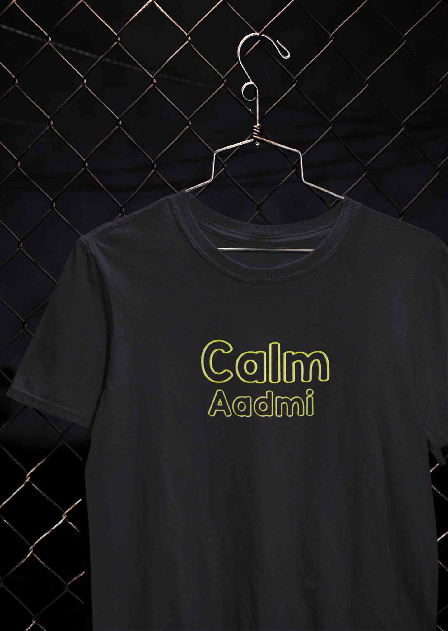 Calm Aadmi Kaleshi Aurat Lovey Dovey Couple Half Sleeves T-Shirts -FunkyTeesClub