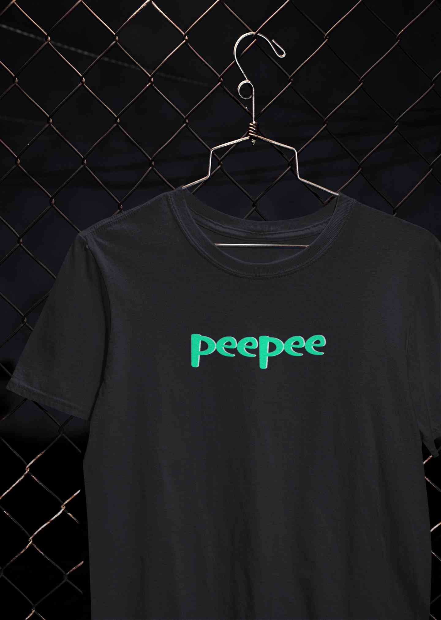 PeePee PooPoo  Lovey Dovey Couple Half Sleeves T-Shirts -FunkyTeesClub
