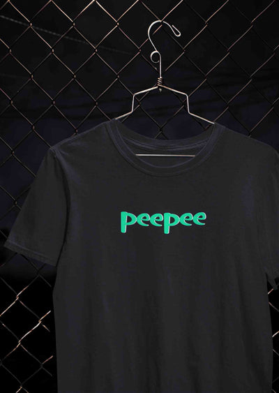 PeePee PooPoo  Lovey Dovey Couple Half Sleeves T-Shirts -FunkyTeesClub