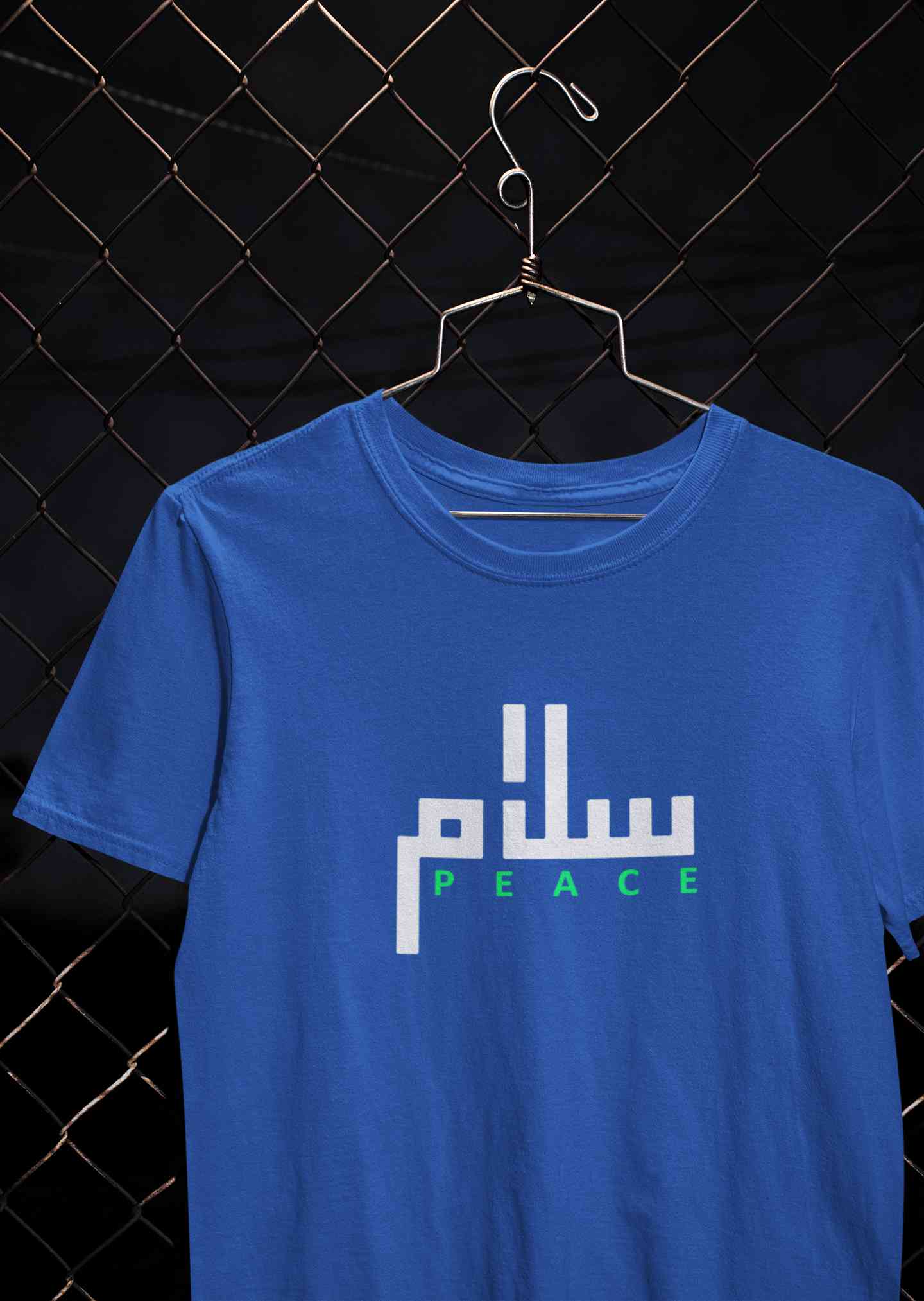 Salam Peace Arabic Word Mens Half Sleeves T-shirt- FunkyTeesClub